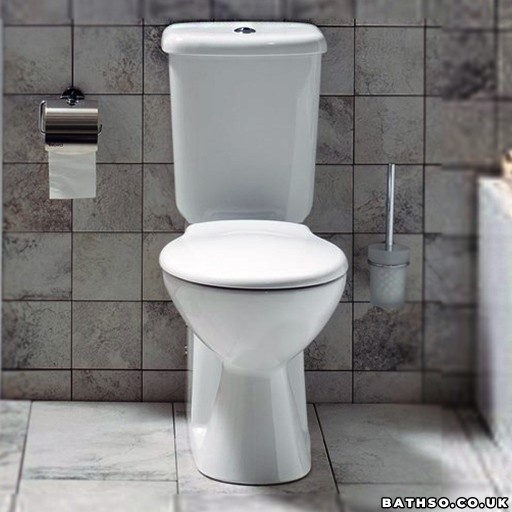 Creavit Handicapped Close Coupled Combined Bidet Toilet - Open Back