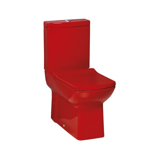 Creavit Lara Close Coupled Combined Bidet Toilet - Red