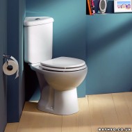 Creavit Sedef Corner Close Coupled Combined Bidet Toilet - Open Back