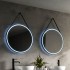 HiB Solstice 60 Black LED Illuminated Bathroom Mirror - 600MM