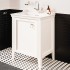 VitrA Valarte Left Hinged Matt White Vanity Unit & Single Tap Basin - 650MM