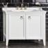 VitrA Valarte Double Door Matt White Vanity Unit & Triple Tap Basin - 800MM