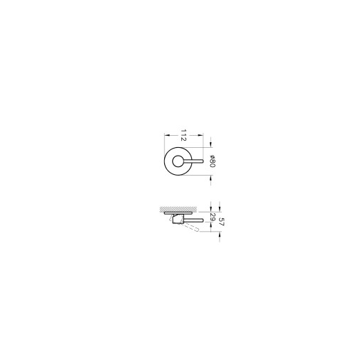 Vitra A41457 Round Built-In Stop Valve