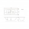 Artesan Canaletto Standard Double Ended Bath - 1700 MM x 800 MM