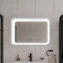 Creavit Pion Plus Matt White Led Mirror - 580mm