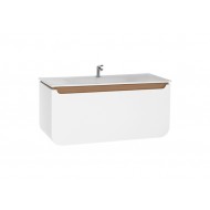 Creavit Pion Wall Hung Vanity Unit & Basin - 1200MM - Matt White