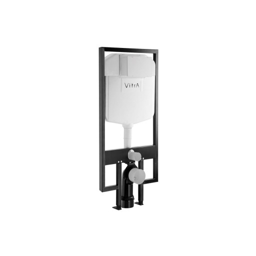 VitrA Slim Toilet Frame - 3/6 Litre Dual Flush - Floor and Wall Fixation