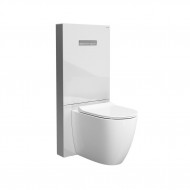 VitrA Vitrus Glass Concealed Cistern - 3/6 Litre Back to Wall Toilet Frame - White VitrA Vitrus Glass Concealed Cistern - 3/6 Litre Back to Wall Toilet Frame - White