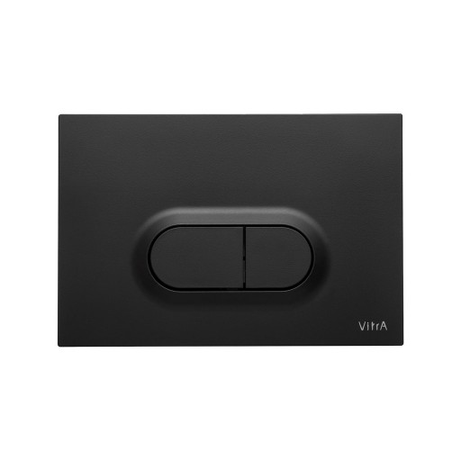 VitrA Loop O Toilet Dual Flush Button - Matt Black