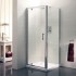 Artesan Hapi6 Chrome Pivot Shower Door - 800MM x 1900MM