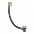 Flova Levo Gold Round Bath Clicker Waste + Overflow Filler