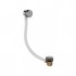 Flova Levo Nickel Round Overflow Bath Filler + Clicker Waste
