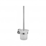 Flova Levo Nickel Wall Mounted Toilet Brush & Holder