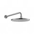 Flova Levo Nickel Round Design Air-Mix Wall Mounted Rainshower Head Kit