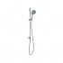 Flova Levo Chrome Slide Rail Kit + Wall Outlet, Hose, Handset