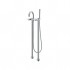 Flova Levo Chrome Floor Standing Bath Shower Mixer + Handset Kit