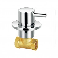 Flova Levo Chrome Wall Mounted Concealed Cold Water Shut Off Valve