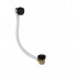 Flova Levo Matt Black Round Overflow Bath Filler + Clicker Waste