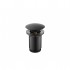 Flova Levo Matt Black Round Clicker Basin Waste - Slotted & Unslotted