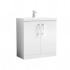 Nuie Arno Vanity Unit & Basin - 800MM Floor Standing 2 Door - Gloss White