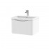 Nuie Lunar Vanity Unit & Basin - 600mm Wall Hung 1 Drawer - Polymarble Basin