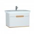 Vitra Sento Vanity Unit & Basin 1 Drawer - 800MM Matt White