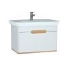 Vitra Sento Vanity Unit & Basin 1 Drawer - 800MM Matt White