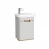 Vitra Sento Vanity Unit & Basin With Doors - 500MM Matt Grey