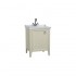 VitrA Valarte Left Hinged Matt Ivory Vanity Unit & Single Tap Basin - 650MM