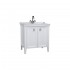 VitrA Valarte Double Door Matt White Vanity Unit & Single Tap Basin - 800MM