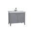 VitrA Valarte Double Door Matt Grey Vanity Unit & Single Tap Basin - 1000MM