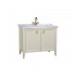 VitrA Valarte Double Door Matt Ivory Vanity Unit & Single Tap Basin - 1000MM