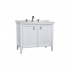 VitrA Valarte Double Door Matt White Vanity Unit & Triple Tap Basin - 1000MM