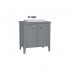 VitrA Valarte Double Door Matt Grey Vanity Unit & Single Tap Basin - 800MM