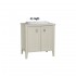 VitrA Valarte Double Door Matt Ivory Vanity Unit & Single Tap Basin - 800MM