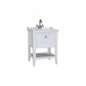 VitrA Valarte Single Drawer Matt White Vanity Unit & Single Tap Basin - 650MM