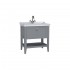 VitrA Valarte Single Drawer Matt Grey Vanity Unit & Single Tap Basin - 800MM