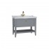 VitrA Valarte Single Drawer Matt Grey Vanity Unit & Single Tap Basin - 1000MM