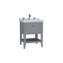 VitrA Valarte Single Drawer Matt Grey Vanity Unit & Single Tap Basin - 650MM
