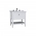 VitrA Valarte Single Drawer Matt White Vanity Unit & Triple Tap Basin - 800MM