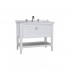 VitrA Valarte Single Drawer Matt White Vanity Unit & Triple Tap Basin - 1000MM