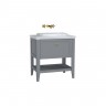 VitrA Valarte Single Drawer Matt Grey Vanity Unit & Single Tap Basin - 800MM