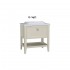 VitrA Valarte Single Drawer Matt Ivory Vanity Unit & Single Tap Basin - 800MM