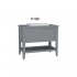 VitrA Valarte Single Drawer Matt Grey Vanity Unit & Single Tap Basin - 1000MM