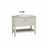 VitrA Valarte Single Drawer Matt Ivory Vanity Unit & Single Tap Basin - 1000MM