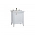 VitrA Valarte Left Hinged Matt White Vanity Unit & Triple Tap Basin - 650MM