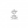 VitrA Valarte Double Door Matt Ivory Vanity Unit & Single Tap Basin - 1000MM